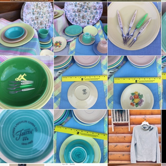 👋 Hand Painted Vintage Fern Imperial StoneWare DINNERWARE EVC - Picture 11 of 13